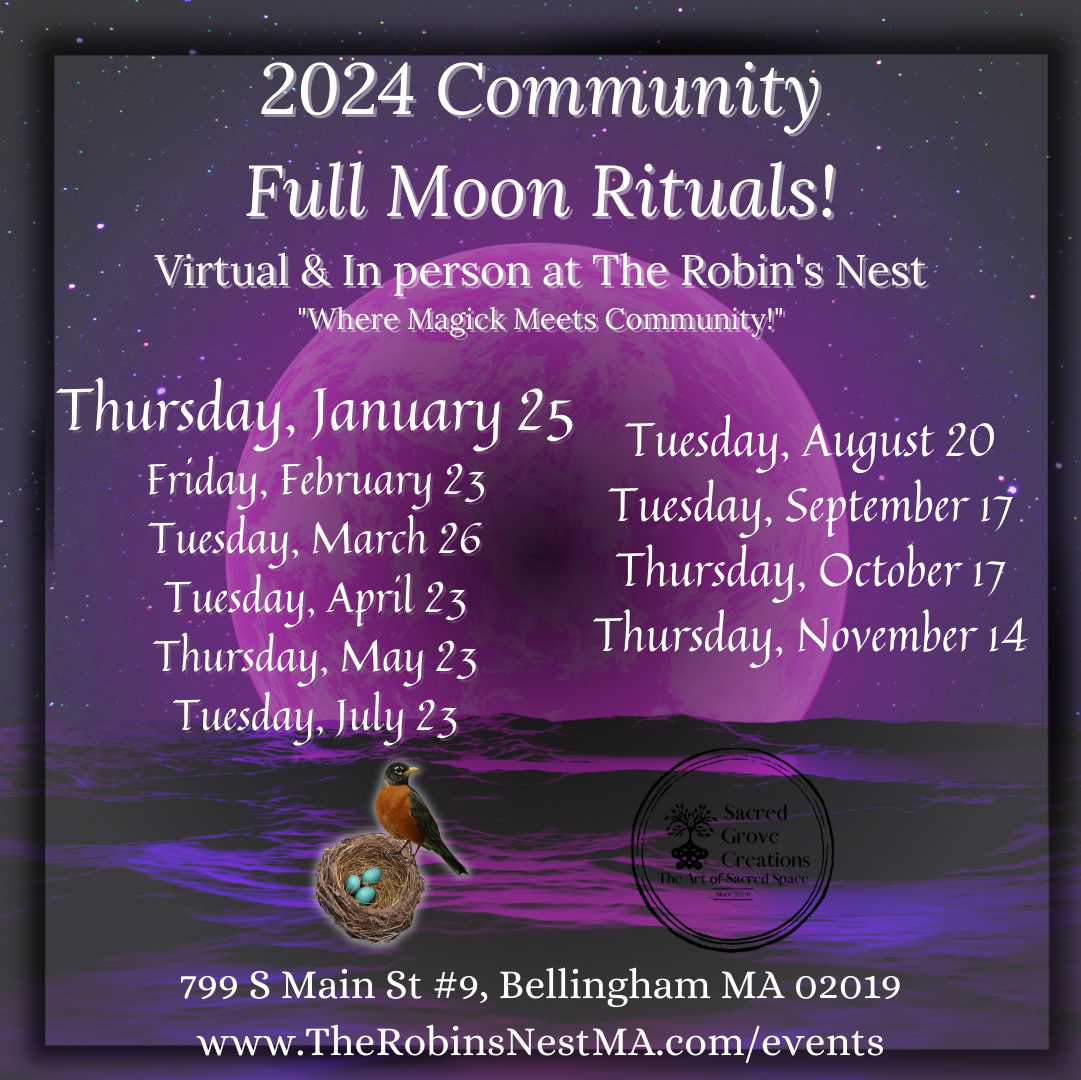 Community Full Moon Ritual with Priestess Ellen Larkin Rollings *IN PERSON